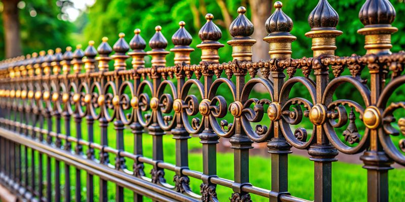 New Wrought Iron Fence